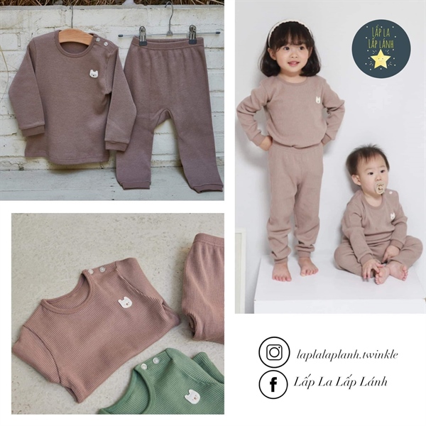 Cocohani Đồ bộ trơn Cocoa size 90