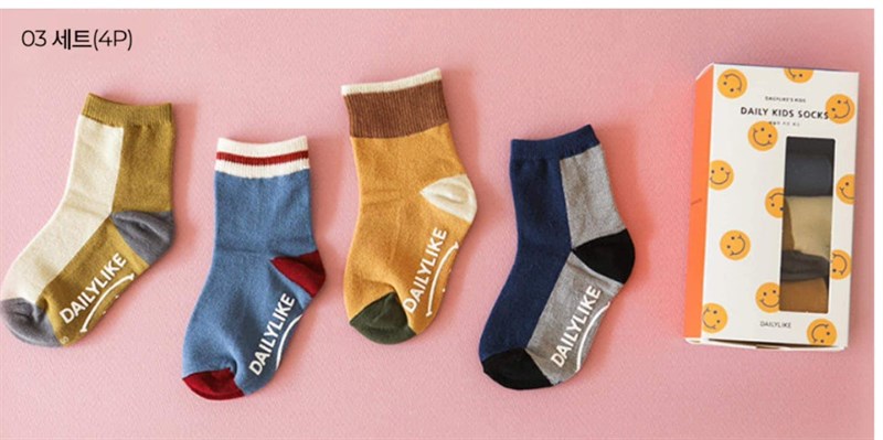 Dailylike set 4 vớ mẫu 3 size M