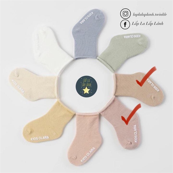 HappyPrince Vớ cho bé size 0-12m Pink