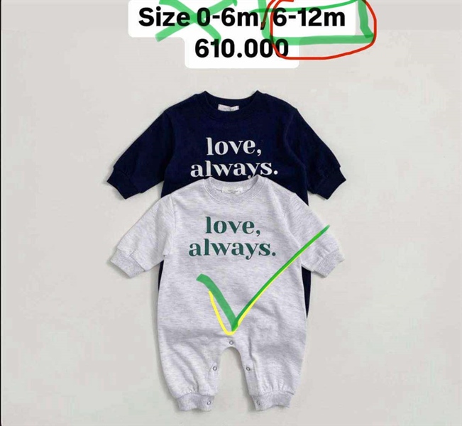 Oottbebe Đồ bộ xám trơn 6-12m