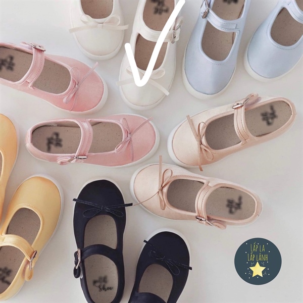 Petitshoe Giày búp bê nơ Trắng size 170