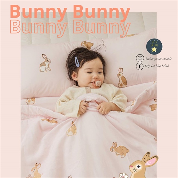 DonoDono Set ngủ Bunny Bunny thỏ hồng