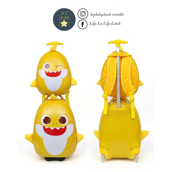 Pinkfong Vali kèm balo Vàng