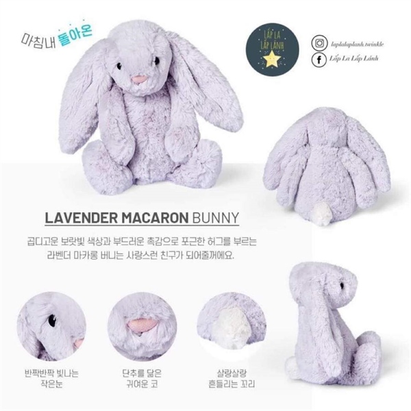 Jellycat Lavender Macaron Bunny size 31cm