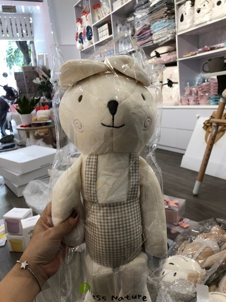 BlessNature Thú bông organic Thỏ trai 50cm