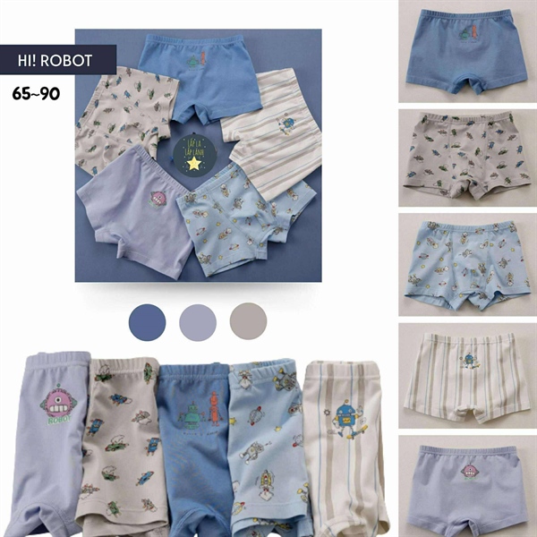 Bulledor Set quần chip 5p Hi Robot size 85
