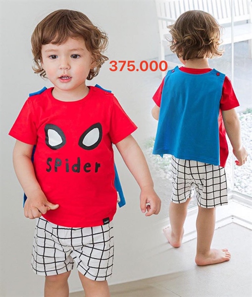 Cordi Áo Spiderman + Quần Caro