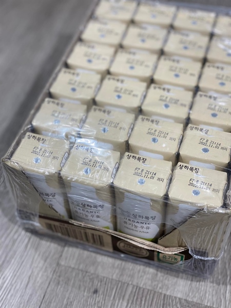 Sanghafarm Sữa tươi organic vị tự nhiên THÙNG 24 hộp 125ml date 10/2/2026