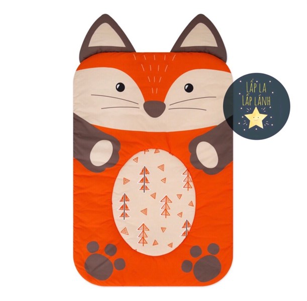 Bonitabebe Nệm chống thấm Cáo cam 65x95cm