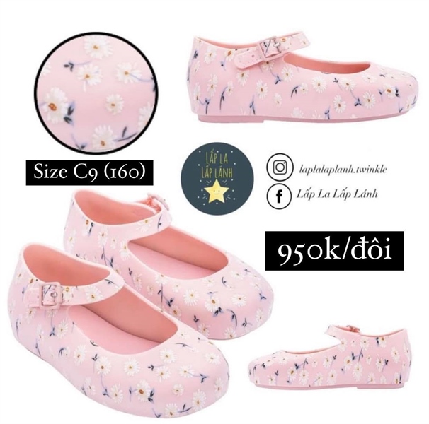 Minimelissa Giày búp bê hoa cúc Hồng