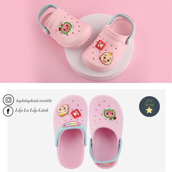 Pancoat Dép cocomelon Hồng size 150