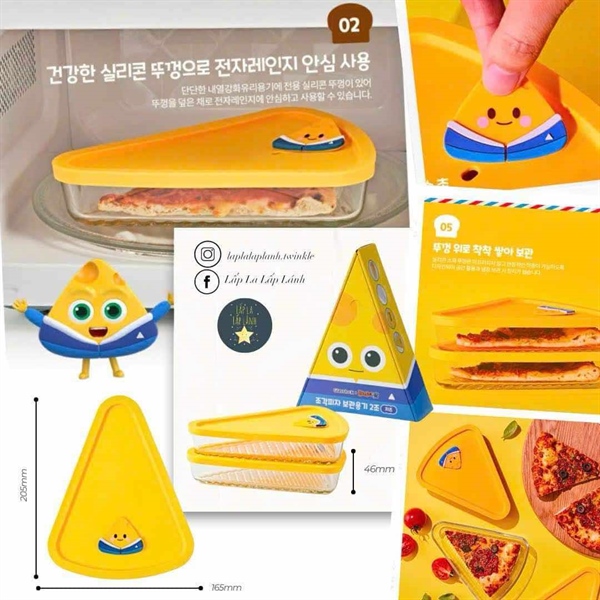 Glasslock Set hũ trữ tam giác