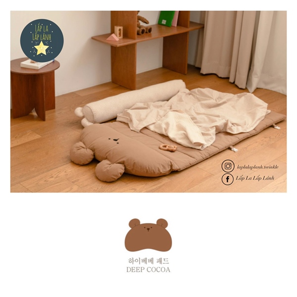 MiloGabby Set Ngủ Gấu Nâu