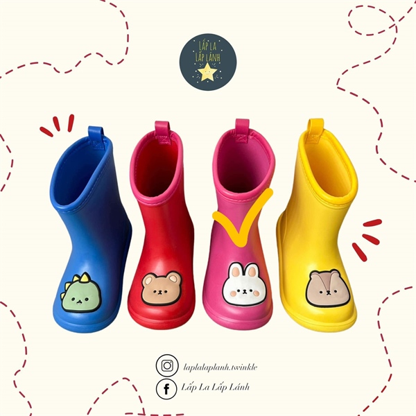 ECLL Ủng thỏ hồng size 150