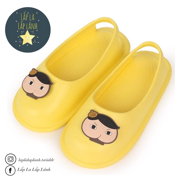 PANCOAT Giày nhựa Hạt Dẻ Vàng size 160