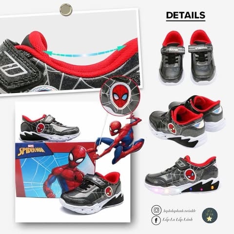 Shoelamode Sneaker LED Spiderman size 170
