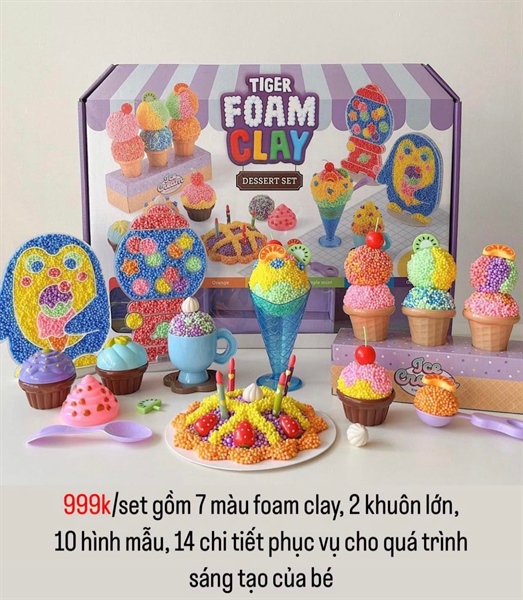 Mylittletiger Đất nặn bọt biển Dessert set