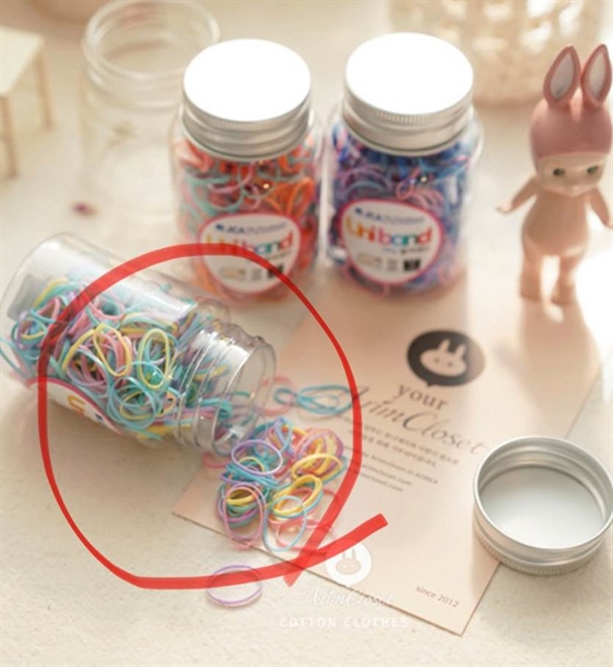 Uniband Hộp thun cột tóc pastel