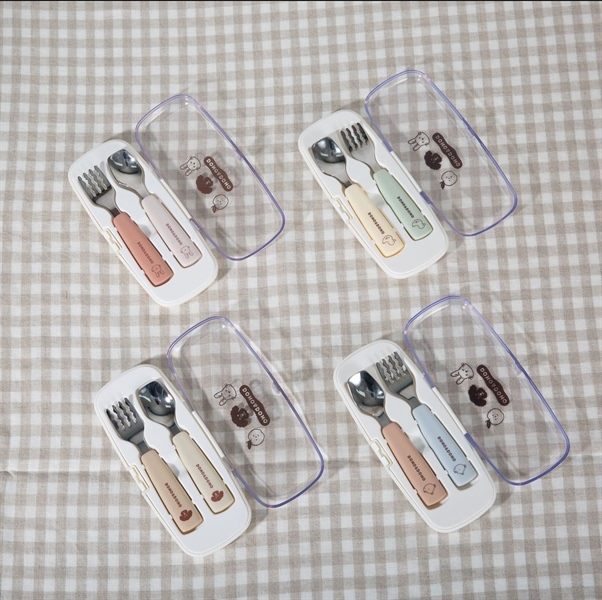 DonoDono Set muỗng nĩa Ducky Yellow