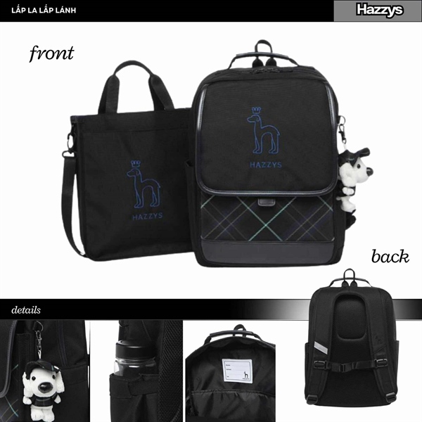 Hazzys Balo HSS60UP04M_BK Đen