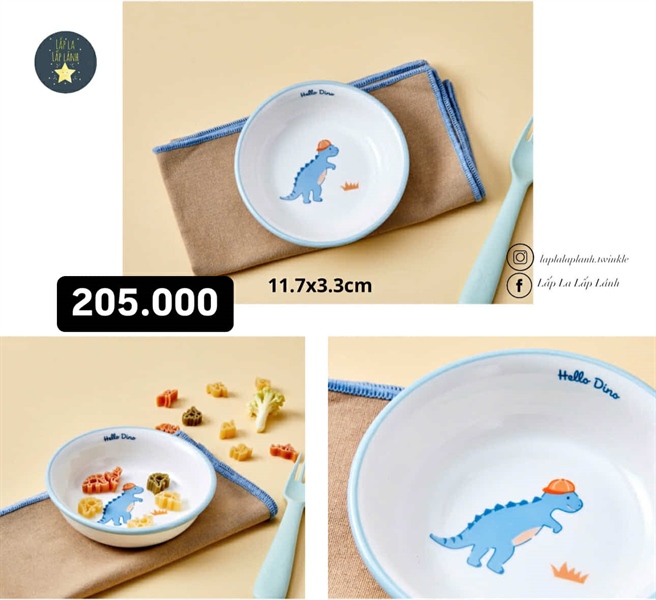 Modernhouse Chén chấm nhỏ Khủng long 12cm