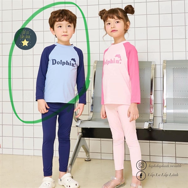 Bebezoo Đồ bơi dolphin hồng size 130