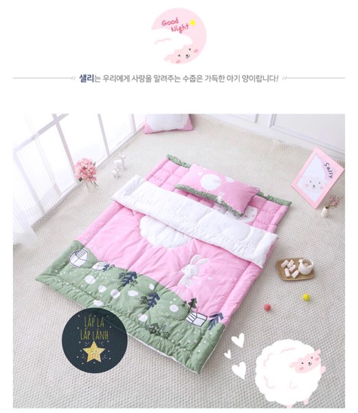 Beautehouse Set Ngủ Cừu Sally Chăn Dày
