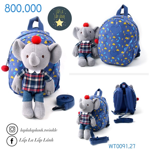 Winghouse Balo Voi xám thời tiết xanh