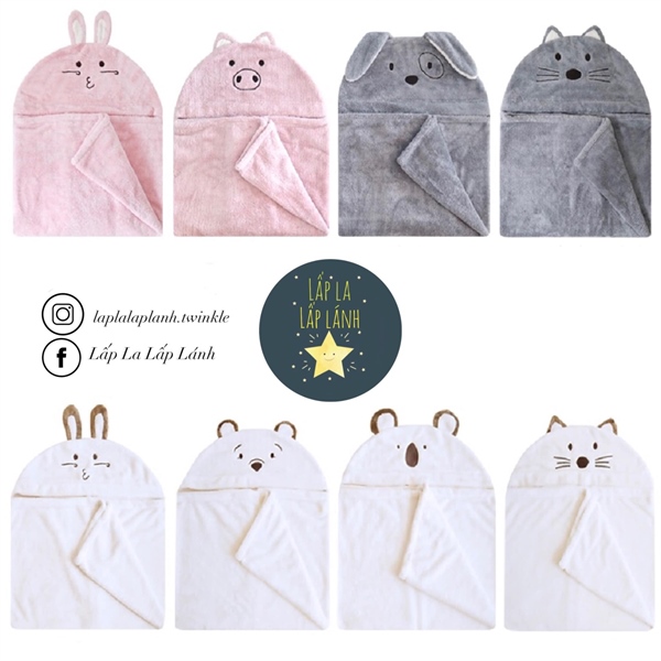 MDB Khăn tắm có mũ Mèo trắng