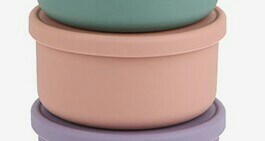 Dailylike Bát Silicone Kèm Nắp Pink