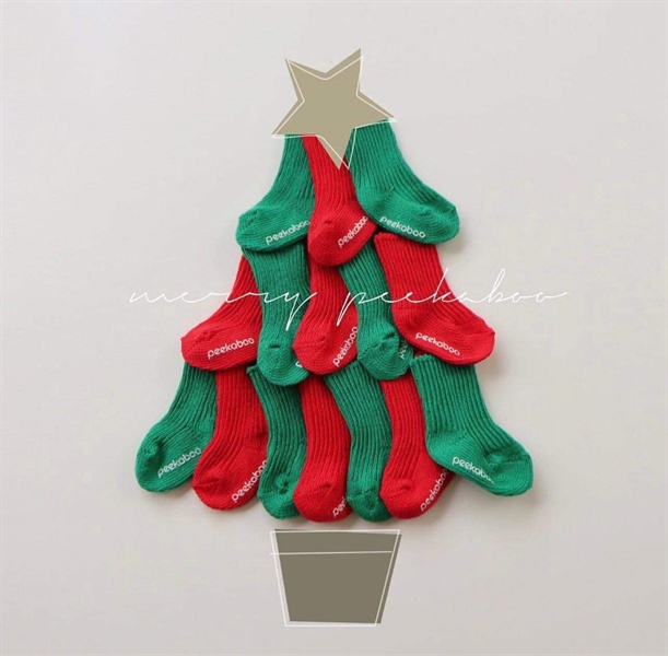 Peekaboo Set 2 vớ Noel size 1