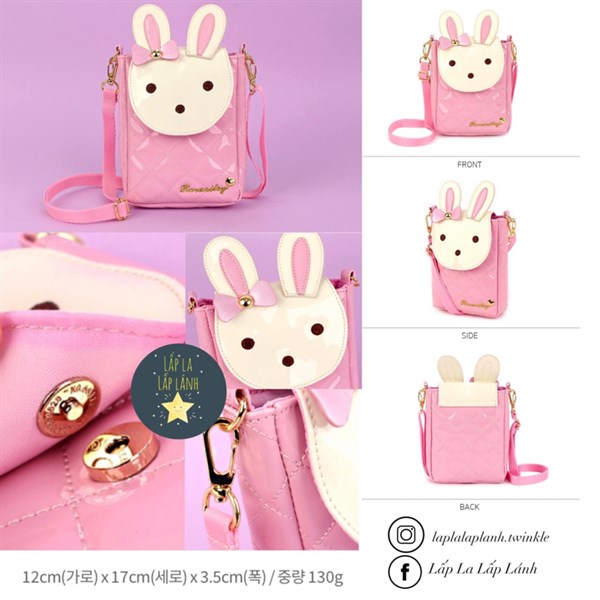 Winghouse Túi đeo chéo MA1069 mẫu Thỏ Hồng