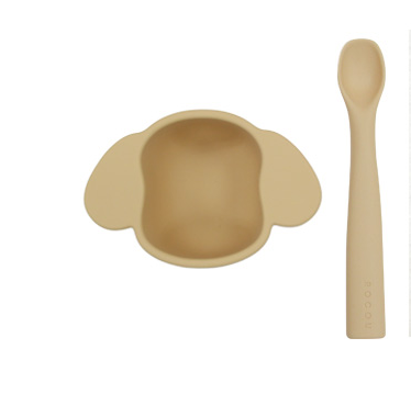 Rocou Set chén ăn và muỗng Cún Vàng