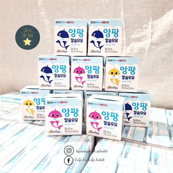 Seoulmilk Sữa babyshark Vị nguyên kem Hộp 150ml date 18/12/2025