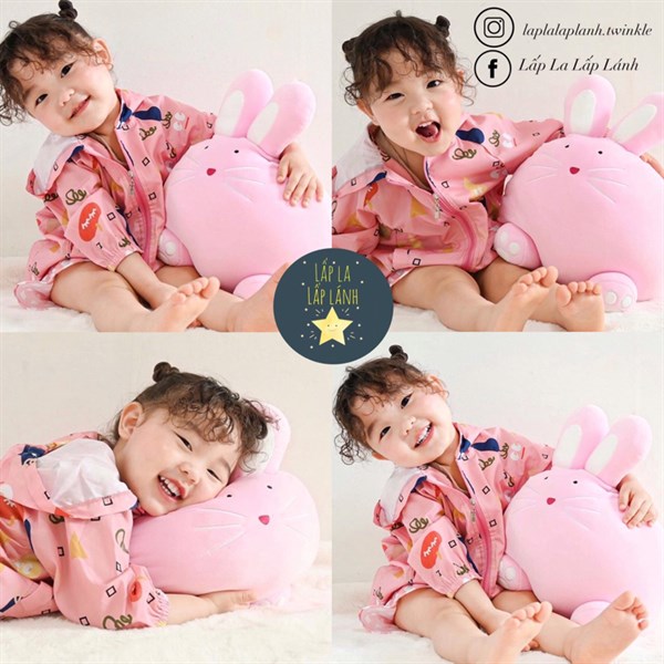 MiloGabby Thú Bông Thỏ Hồng