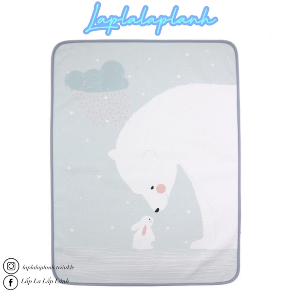 Lieto Thảm Chống Thấm Gấu xanh size L