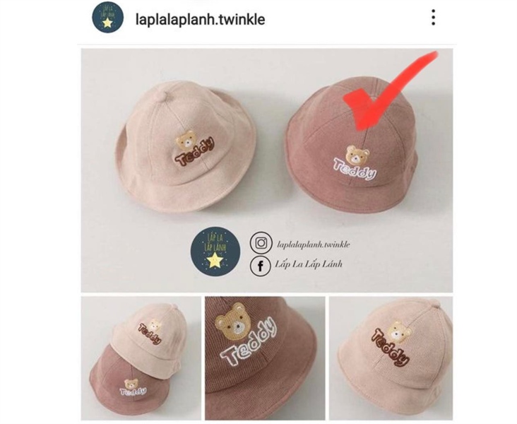 Rangubebe Nón cói teddy Nâu