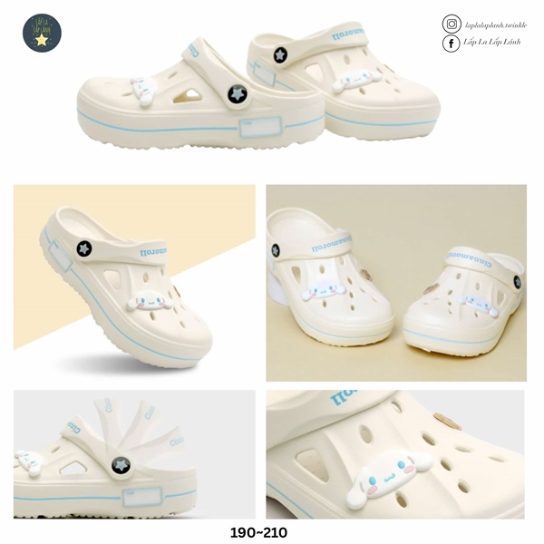 Shoelamode Sục Cinnamoroll Hippo 210