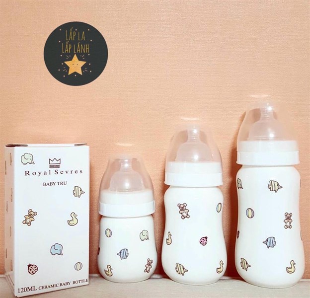 RoyalSevres Bình sữa sứ Thú Nhỏ 220mL