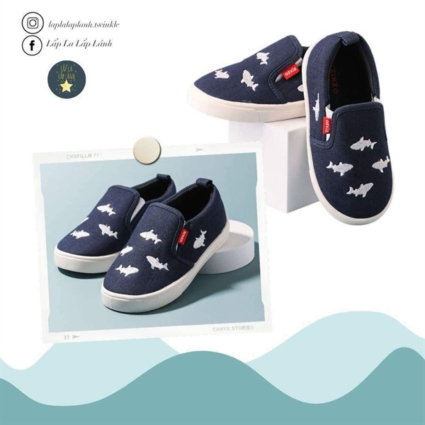 Ozkiz Slip on cá heo Navy size 170