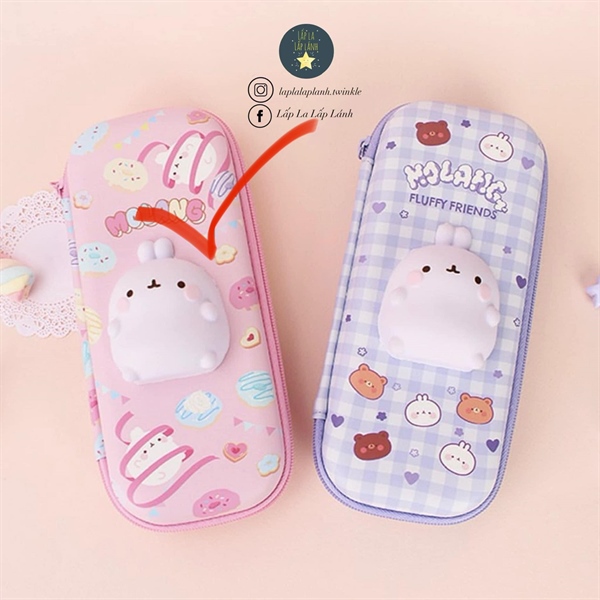 Winghouse Hộp bút Molang Hồng