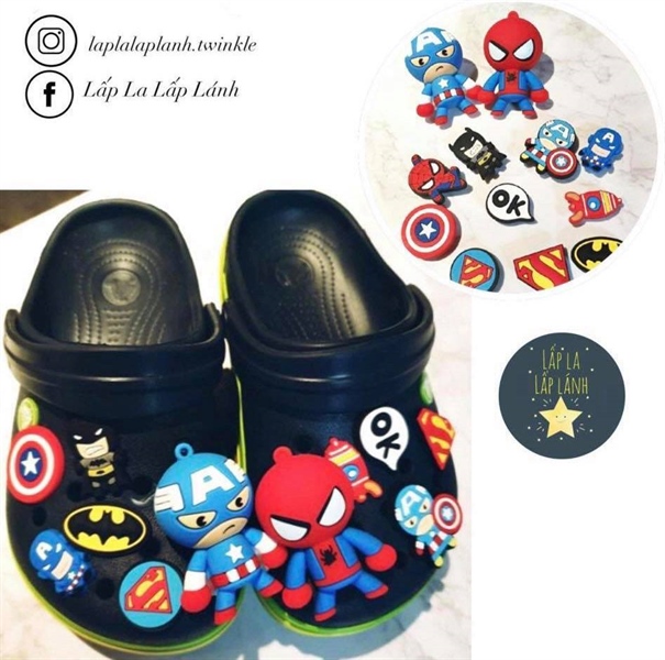 Crocs Jibbitz Siêu Anh Hùng charm