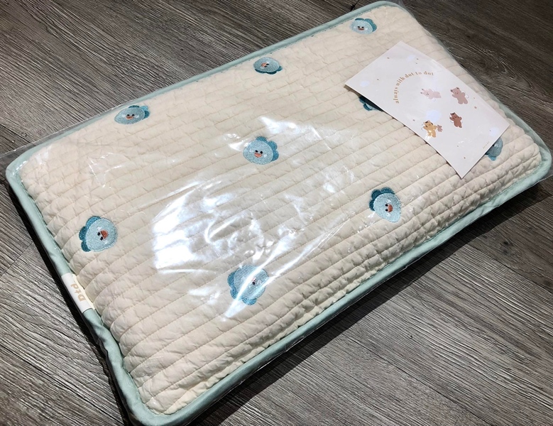 Dottodot Gối mỏng Air pillow Khủng long xanh
