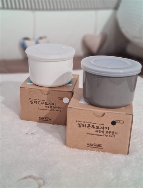 Modui Chén sứ có nắp White