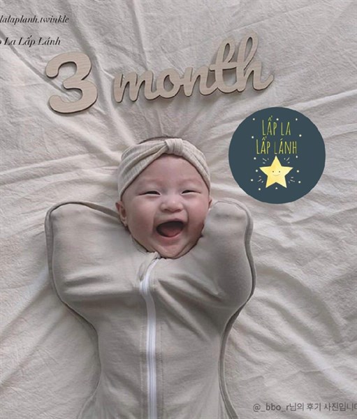 SundayHug Swaddle Kén ngủ size S (3-7kg) Beige