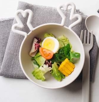 Nineware Chén Tuần Lộc Trắng size to