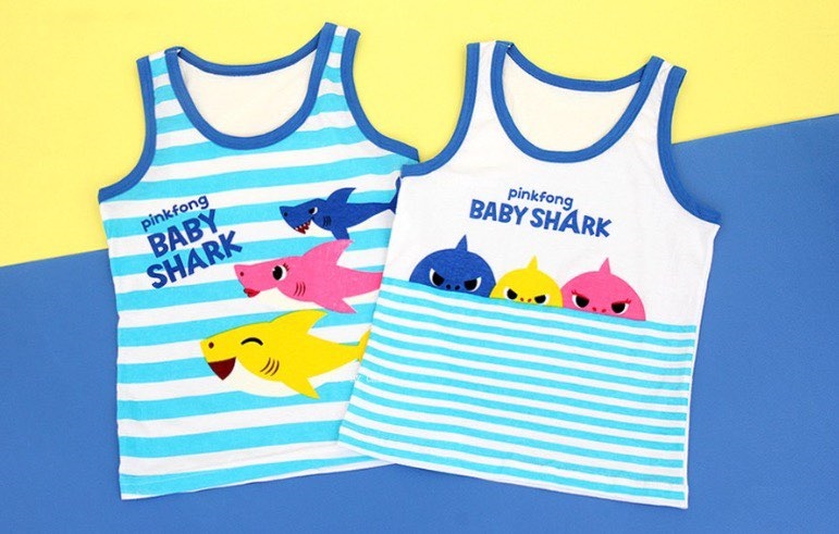 Pinkfong Set áo 3 lỗ Babyshark size 2-3y