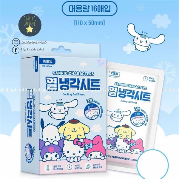 Atex Hộp dán hạ sốt Sanrio