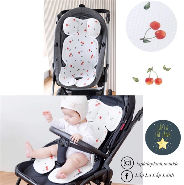 Bebenuvo Nệm lót xe đẩy Cherry