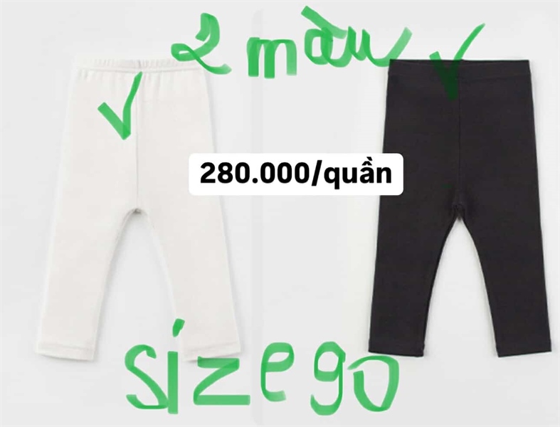 HappyPrince Quần legging trắng size 90